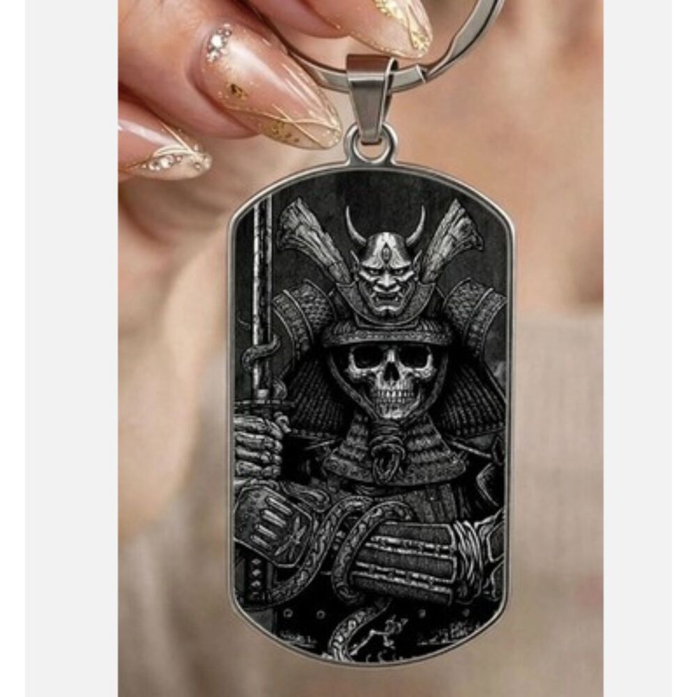 Japan Shogun Samurai Hot Art Warrior  Keychain